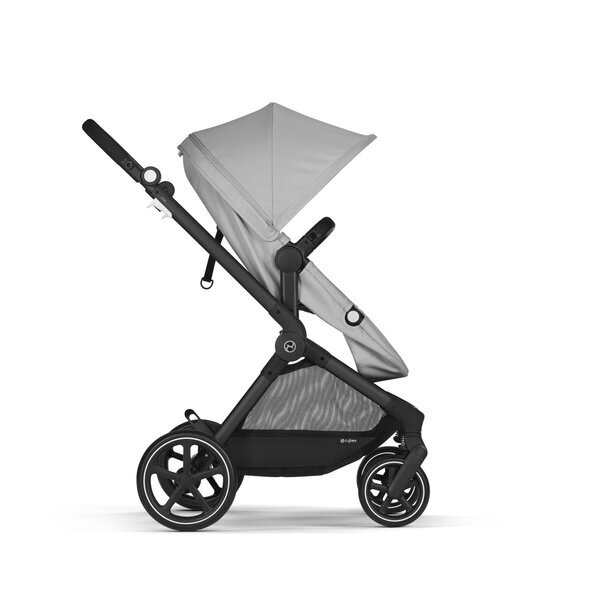 Cybex Eos Basic 3-in-1 lapsevanker must + adapterid + Aton B2 suurus I autoiste Lava hall hind ja info | Vankrid, jalutuskärud | kaup24.ee