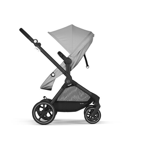 Cybex Eos Basic 3-in-1 lapsevanker must + adapterid + Aton B2 suurus I autoiste Lava hall hind ja info | Vankrid, jalutuskärud | kaup24.ee