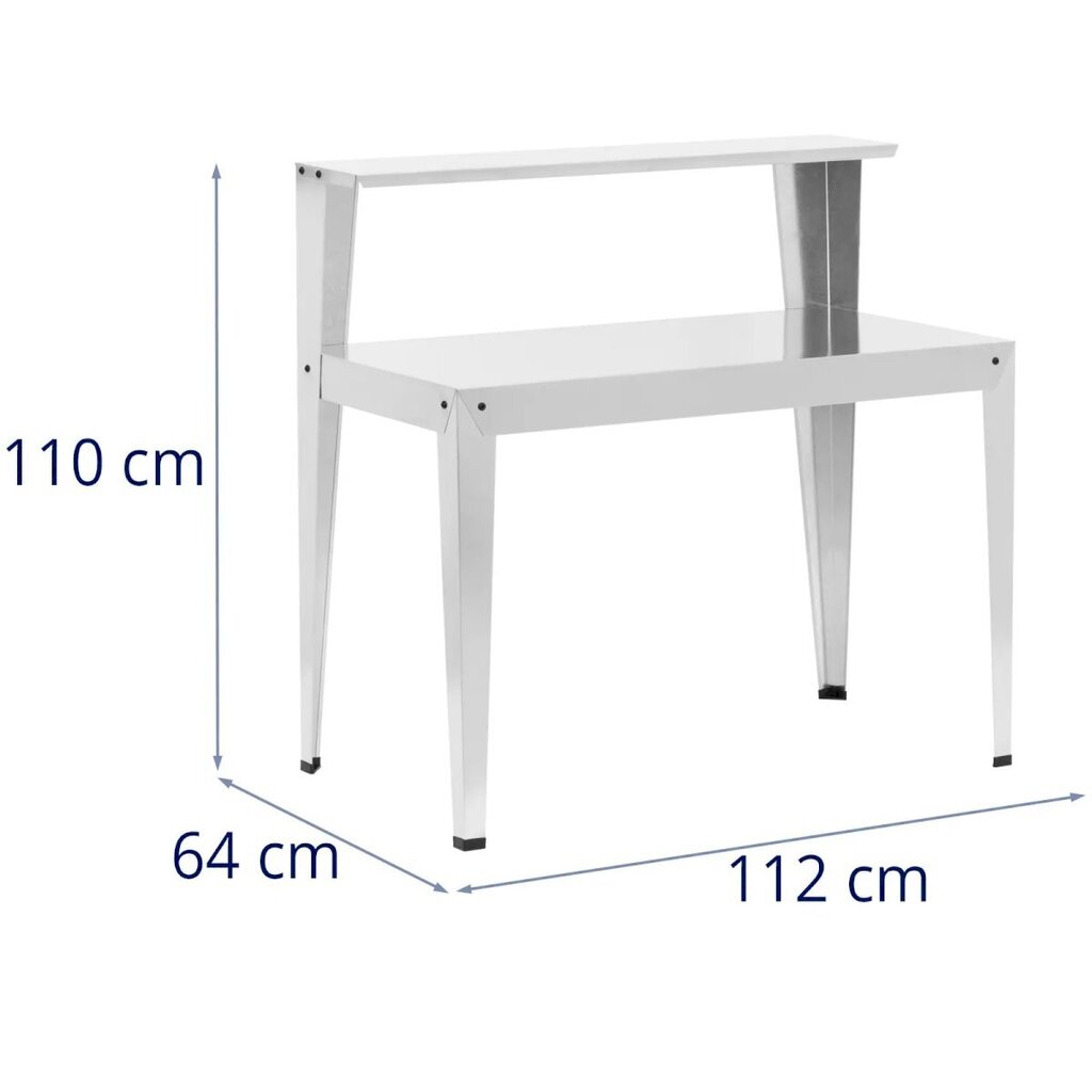 Terasest istutuslaud riiuliga, UNI_CF_081, 112 cm. x 61 cm. x 109 cm. цена и информация | Aiamööbli komplektid | kaup24.ee