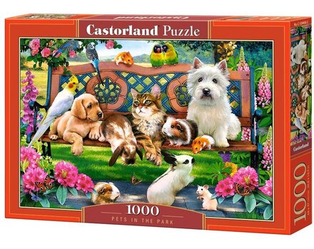 Пазл Puzzle Castorland Pets in the Park, 1000 деталек цена и информация | Пазлы | kaup24.ee