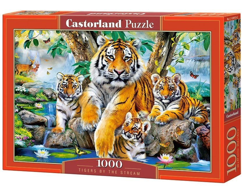 Pusle Puzzle Castorland Tigers by the Stream, 1000 osa цена и информация | Pusled | kaup24.ee