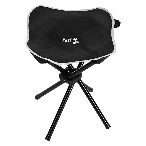 NC3010 BLACK TOURIST STOOL NILS CAMP hind ja info | Vabaõhumängud | kaup24.ee