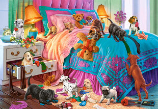 Pusle Puzzle Castorland Naughty Puppies, 1000-osaline цена и информация | Пазлы | kaup24.ee