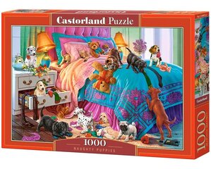 Pusle Puzzle Castorland Naughty Puppies, 1000-osaline цена и информация | Пазлы | kaup24.ee