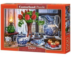 Пазл Puzzle Castorland Still Life with Tulips, 1500 деталек цена и информация | Пазлы | kaup24.ee