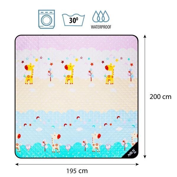 NC8028 KAELUKKU PIKNIKU TEKK 195X200 CM NILS CAMP цена и информация | Matkamadratsid, matkamatid | kaup24.ee