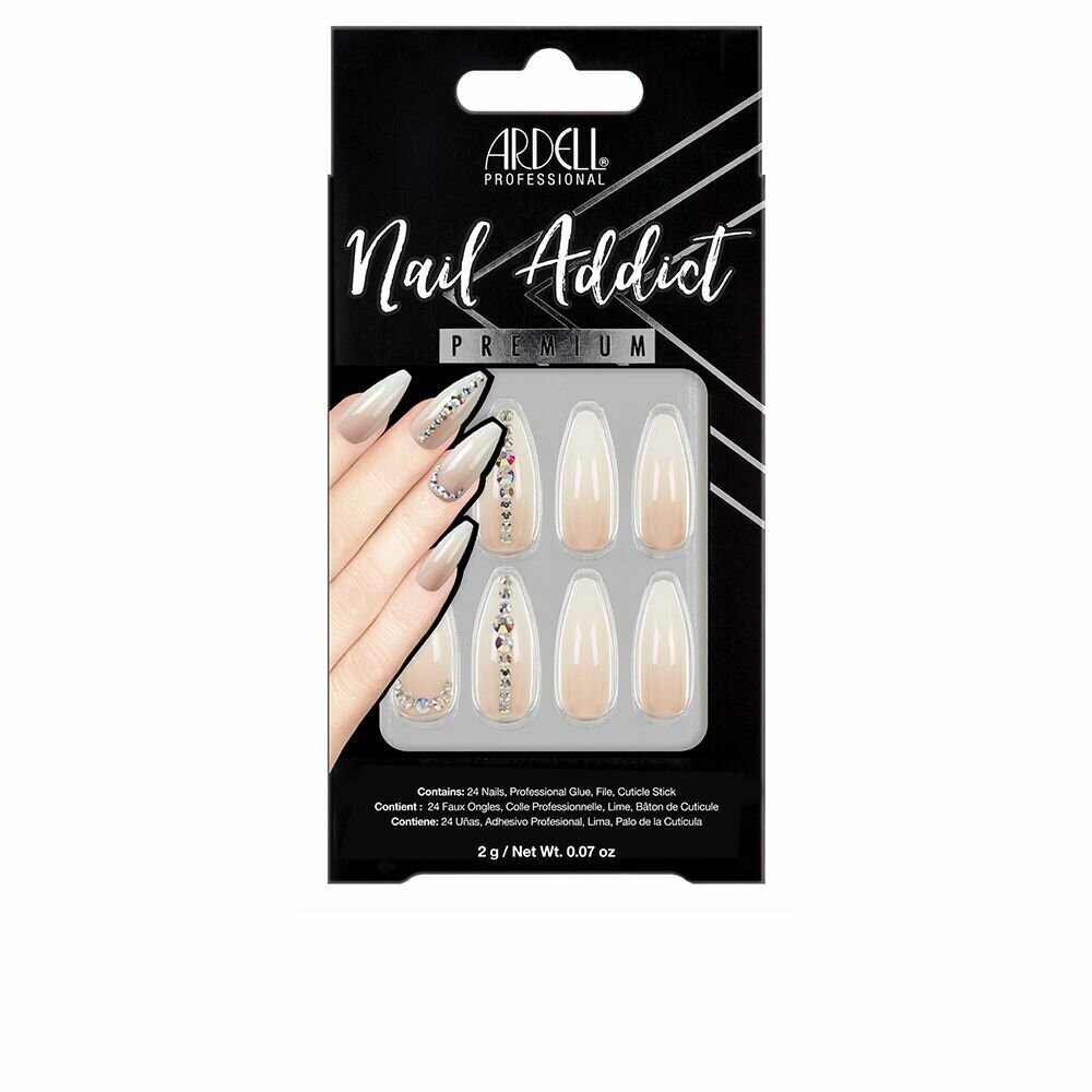 Kunstküüned Ardell Nail Addict Nude Light Crystal (24 pcs) цена и информация | Maniküüri ja pediküüri tarvikud | kaup24.ee