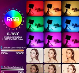 Видеосвет для фотографий и съемки видео, лампа WL-R2 rgb LED видео свет цена и информация | Осветительное оборудование для фотосъемок | kaup24.ee