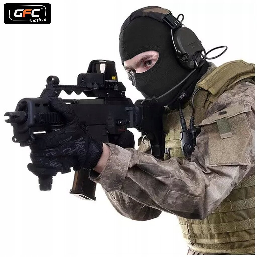 Balaclava koos salliga, GFC Tactica, Thermoactive, Must hind ja info | Meeste sallid, mütsid ja kindad | kaup24.ee