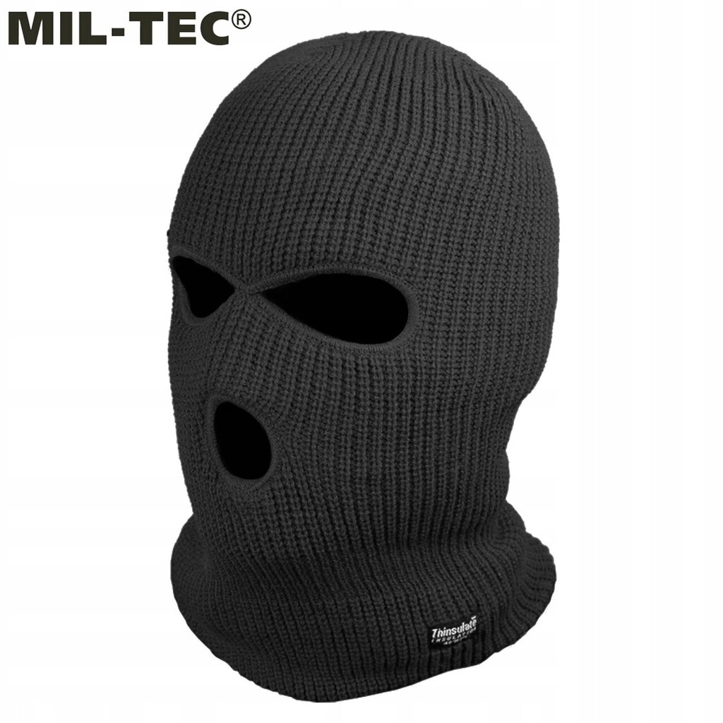 Balaclava koos salliga, Mil-Tec, Thinsulate, Must hind ja info | Meeste sallid, mütsid ja kindad | kaup24.ee