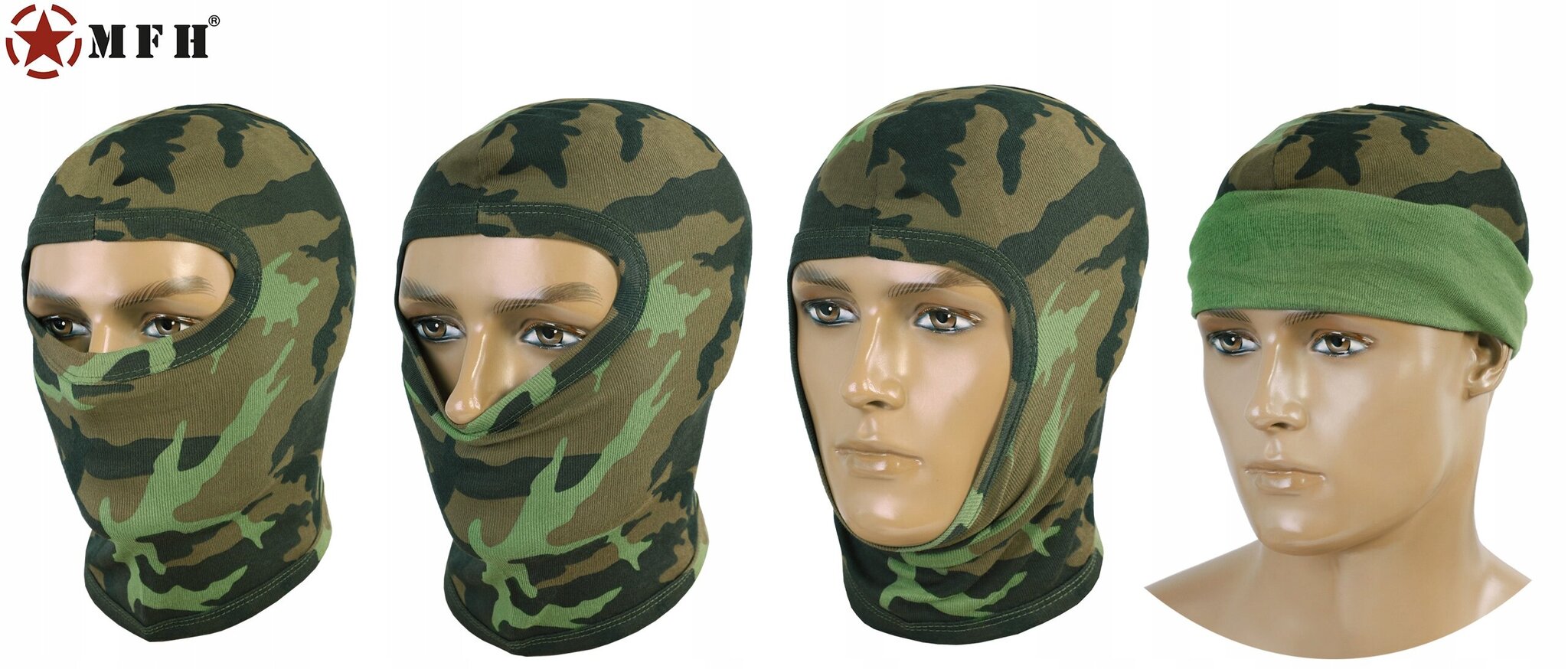 Balaclava koos salliga, MFH, M95, Camo цена и информация | Meeste sallid, mütsid ja kindad | kaup24.ee