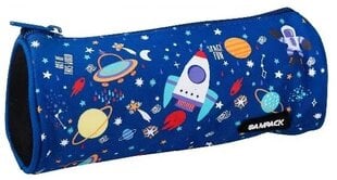 Пенал SPACE FUN, Sampack, 210х90х90мм, синий сп. цена и информация | Пеналы | kaup24.ee