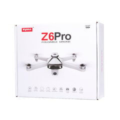 Радиоуправляемый дрон Syma Z6PRO GPS 4K 5G Wi-Fi FPV 2,4 ГГц  StoreGd цена и информация | Дроны | kaup24.ee