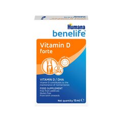 Humana benelife® Vitamin D forte 15ml цена и информация | Витамины | kaup24.ee