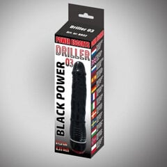 Boss Of Toys Driller 03 black 21,5 cm realistic vibrating цена и информация | Вибраторы | kaup24.ee