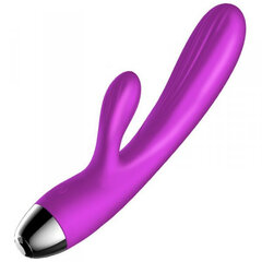 Boss Of Toys Wibrator-Silicone Vibrator and Pulsator Purple USB 7+7 Function / Heating цена и информация | Вибраторы | kaup24.ee