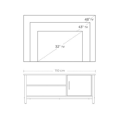 TV-alus LTV42BX pruun hind ja info | TV alused | kaup24.ee