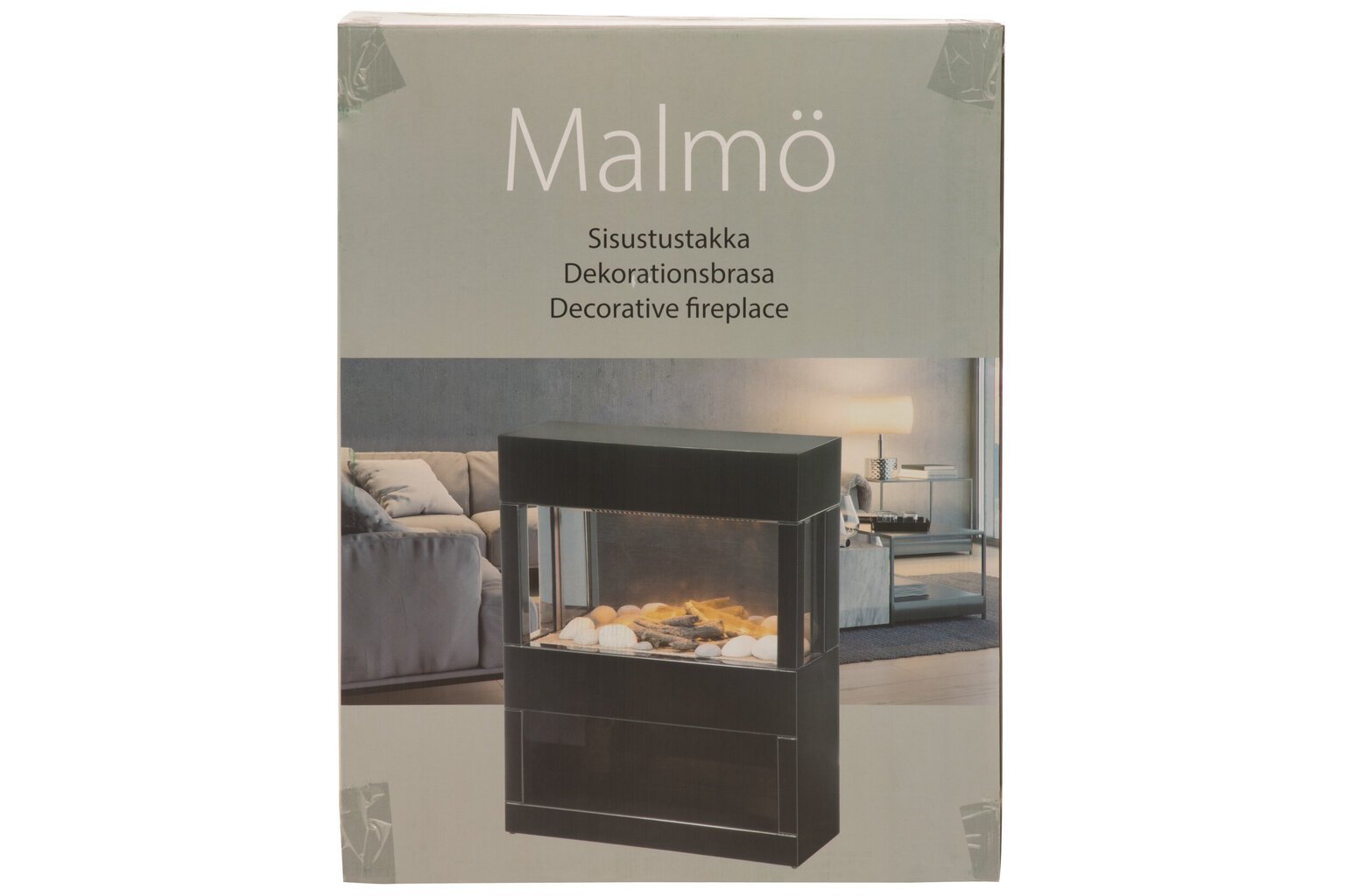 Elektriline dekoratiivne kamin Malmo Black цена и информация | Kaminad | kaup24.ee