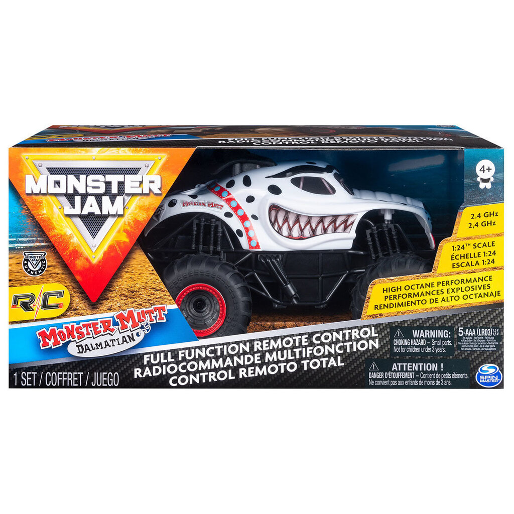 Maastur Monster Jam Mutt Dalmation 1:24 6044951 цена и информация | Poiste mänguasjad | kaup24.ee