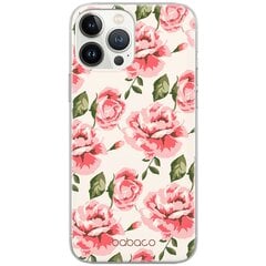 Telefoniümbris IPhone 6 PLUS Flowers 013 Täistrükk Heleroosa hind ja info | Telefoni kaaned, ümbrised | kaup24.ee