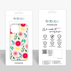 Telefoniümbris IPhone 6 PLUS Flowers 010 Täistrükk Heleroosa hind ja info | Telefoni kaaned, ümbrised | kaup24.ee