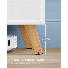 TV-alus 40 x 140 x 50 cm valge цена и информация | Тумбы под телевизор | kaup24.ee