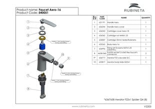 Bideesegisti Rubineta Aero-16 цена и информация | Смесители | kaup24.ee