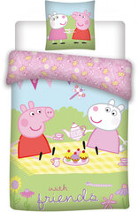 Laste voodipesukomplekt Peppa Pig, 100 x 135 cm, padjapüür 40 x 60 cm hind ja info | Beebide ja laste voodipesu | kaup24.ee