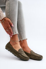 Women's Suede Moccasins Dark Beige Ranica 30791-21 цена и информация | Шлепанцы, тапочки для женщин | kaup24.ee