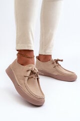 Women's Suede Shoes Sergio Leone SP021 Beige 31050-21 цена и информация | Шлепанцы, тапочки для женщин | kaup24.ee