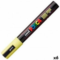 Marker POSCA PC-5M Kollane (6 Ühikut) hind ja info | Kirjatarbed | kaup24.ee