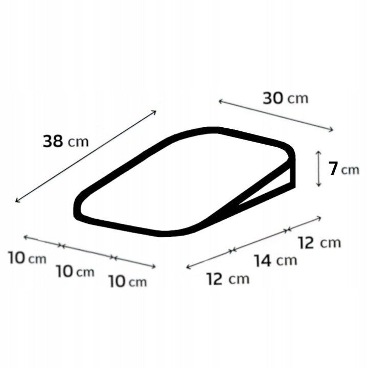 Vankripadi 30 x 38 x 7,5 cm hind ja info | Beebipadjad ja -tekid | kaup24.ee