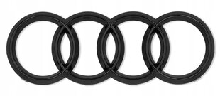 Audi logo märk 27x9,5 cm, must hind ja info | Lisaseadmed | kaup24.ee