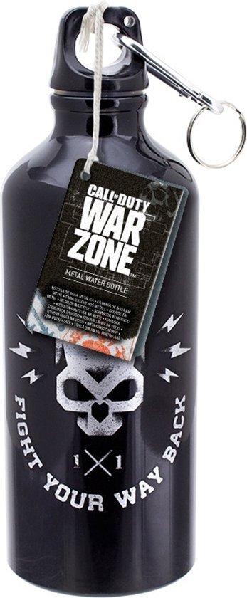 Call of Duty Warzone - Black Metal Water Bottle hind ja info | Fännitooted mänguritele | kaup24.ee