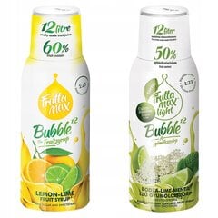 FruttaMax LEMON LIME siirup 500ml+FruttaMax Mint LIGHT siirup 500ml hind ja info | Mulliveemasinad | kaup24.ee