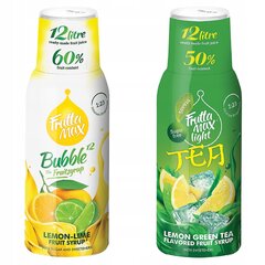 FruttaMax Lime Lime Lime siirup 500ml+FruttaMax ICE TEA Lemon GREEN Light siirup 500ml цена и информация | Аппараты для газирования воды | kaup24.ee