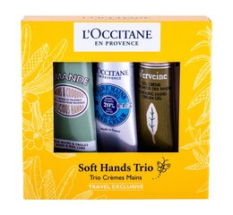 Kätekreemi komplekt, L´Occitane, Soft Hands Trio, 3 x 30 ml цена и информация | Кремы, лосьоны для тела | kaup24.ee