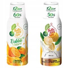 FruttaMax Oranberry Sirup LIGHT 500ml+FruttaMax Lemon RADLER Sirup Light 500ml hind ja info | Mulliveemasinad | kaup24.ee