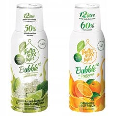 FruttaMax Lime Mint LIGHT siirup 500ml+FruttaMax Oranberry LIGHT siirup 500ml hind ja info | Mulliveemasinad | kaup24.ee