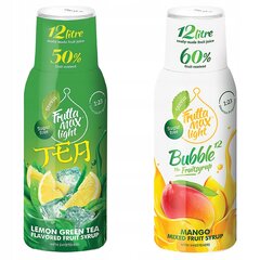 FruttaMax ICE TEA LEMON GREEN Light 500ml+FruttaMax MANGO LIGHT siirup 500ml цена и информация | Аппараты для газирования воды | kaup24.ee