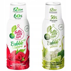 Siirup FruttaMax MALINA LIGHT 500ml+LIMON MINT LIGHT 500ml hind ja info | Mulliveemasinad | kaup24.ee