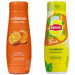 Siirup SodaStream Classics Orange 440ml+ Lipton Ice Tea Peach 440ml jaoks hind ja info | Mulliveemasinad | kaup24.ee