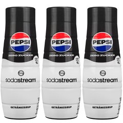 3x SodaStream Pepsi Max suhkruvaba siirup 440 ml hind ja info | Mulliveemasinad | kaup24.ee