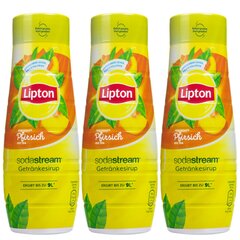 3x SodaStream Lipton Ice Tea virsikesiirup 440ml цена и информация | Аппараты для газирования воды | kaup24.ee