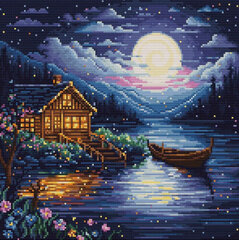 Набор Petit Point Spring Night 15x15см SG701 Luca-S цена и информация | Принадлежности для вышивания | kaup24.ee