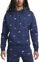 Nike Свитер для мужчин M Nk Club+ Bb Po Hoodie Fleece Blue FB7434 410 FB7434 410/M цена и информация | Мужские толстовки | kaup24.ee