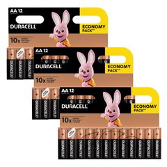 Duracell patarei AA/MN1500, 3x12tk цена и информация | Батарейки | kaup24.ee