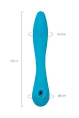 Toyfa Multifunctional vibrator L'Eroina Cycla, silicone, blue, 20 cm цена и информация | Вибраторы | kaup24.ee