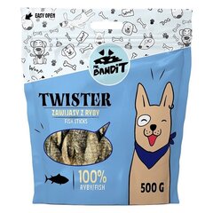 Mr. Bandit Twister koos kalaga, 500 g hind ja info | Maiustused koertele | kaup24.ee