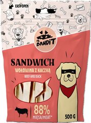 Mr. Bandit Sandwich с говядиной и уткой, 500 г цена и информация | Лакомства для собак | kaup24.ee